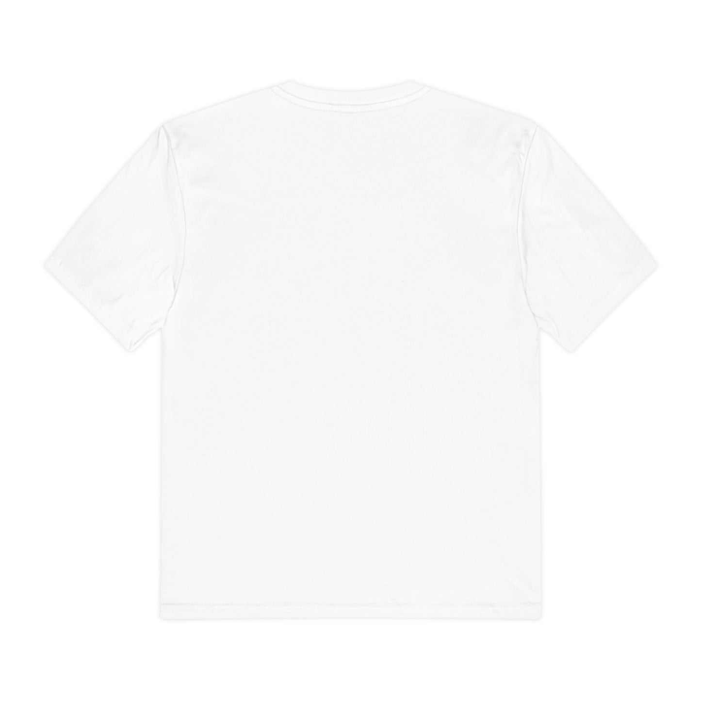 The back of a white T-shirt.