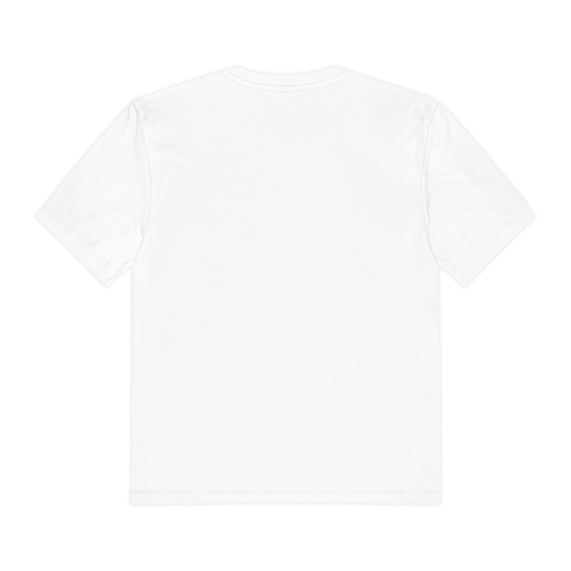 The back of a white T-shirt.