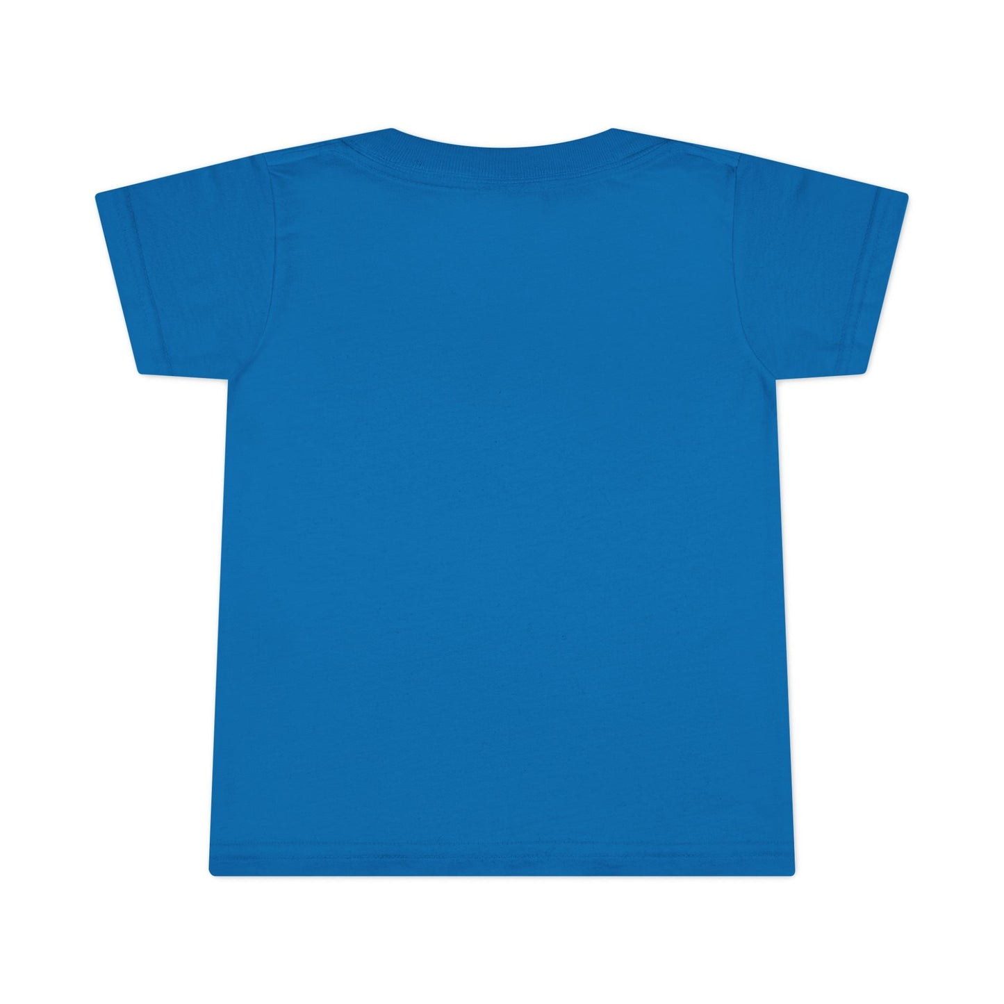 Blue toddler T-shirt featuring a colorful illustrated city map with vehicles and roads, designed for kids who enjoy playful and educational graphics.