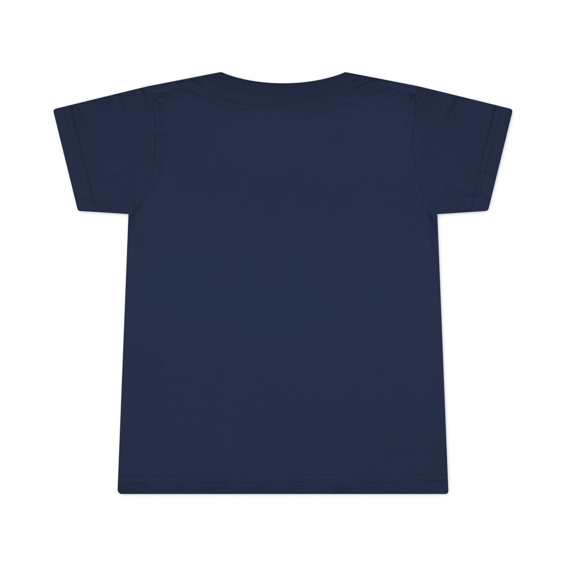 Navy toddler T-shirt with a detailed city map print, featuring colorful vehicles, buildings, and roads for kids who enjoy playful and educational designs.