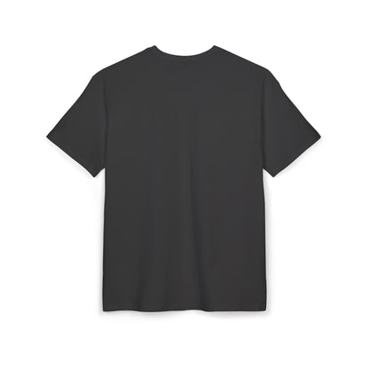 Back view of men’s black T-shirt with a clean, minimalist design and classic fit—versatile essential for casual streetwear or layering.